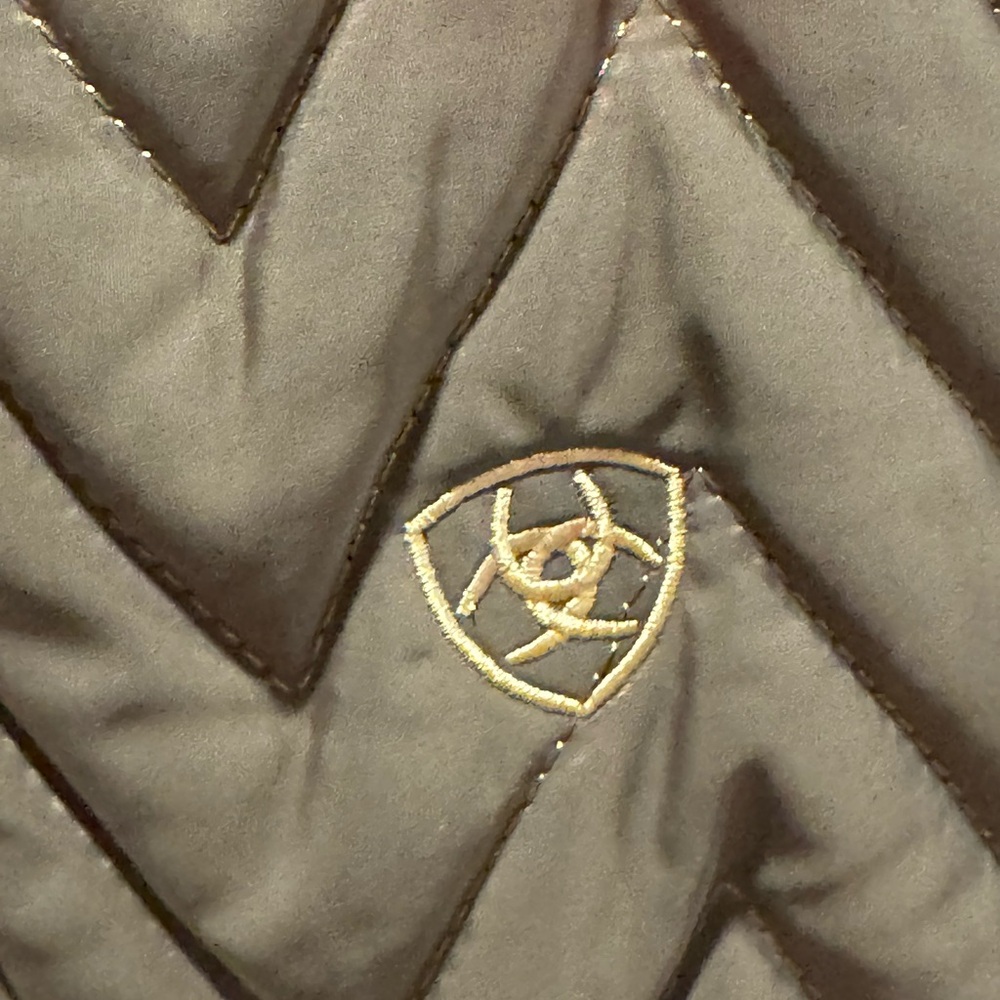 Ariat Brown Quilted Vest - Picture 4 of 6